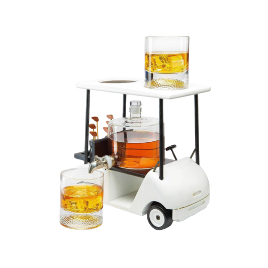 Golf Cart Whiskey Decanter & Ball Glasses