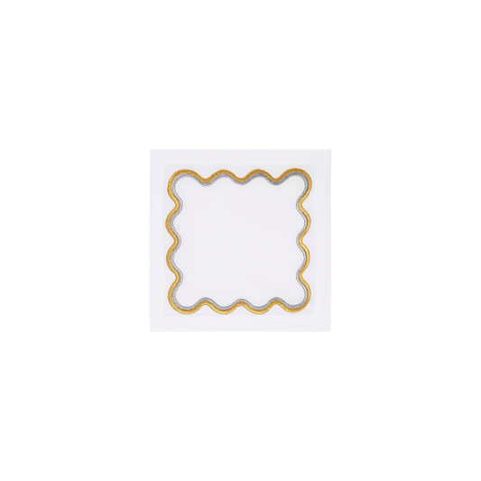 Gold Lily Coasters - Set of 4