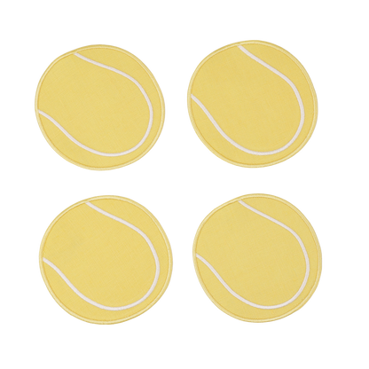 Tennis Ball Cocktail Napkins - Set of 4