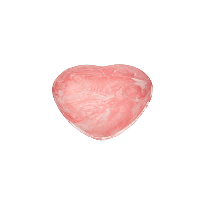 Heart Bowl Large Pink Swirl