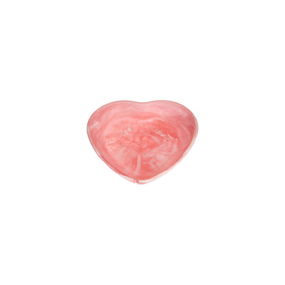 Heart Bowl Medium Pink Swirl