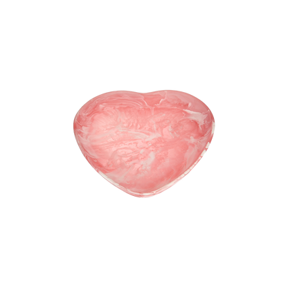 Heart Bowl Large Pink Swirl