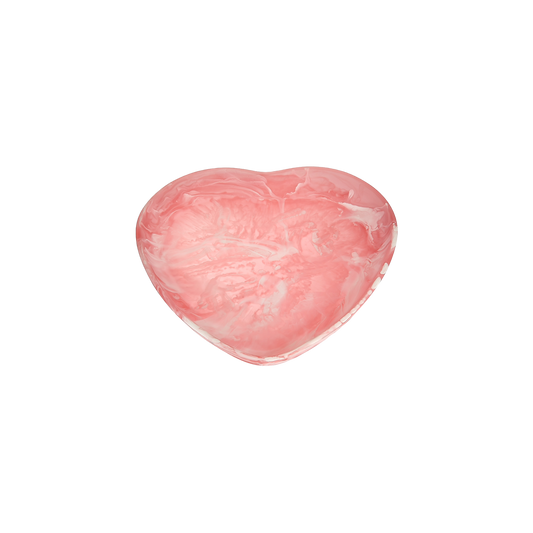 Heart Bowl Large Pink Swirl