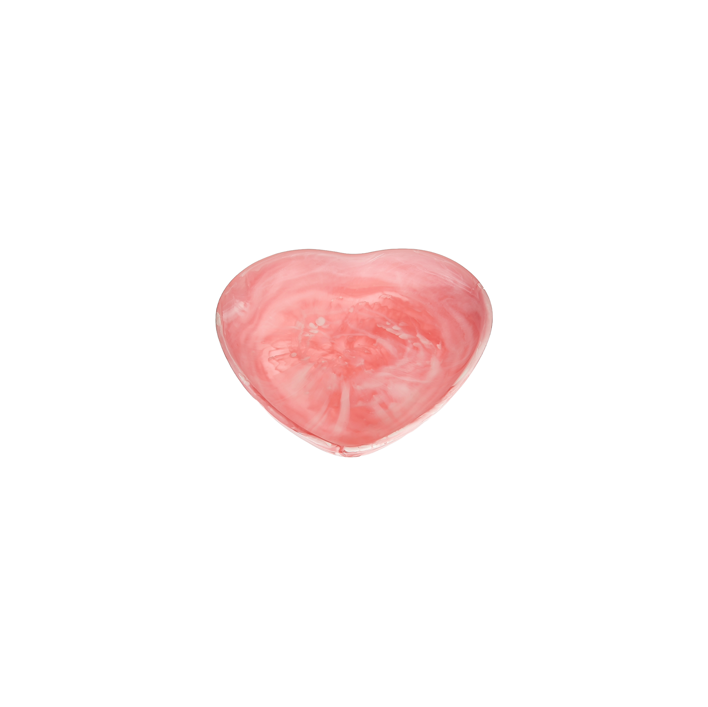 Heart Bowl Medium Pink Swirl