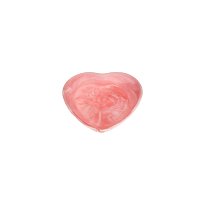 Heart Bowl Medium Pink Swirl