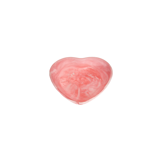 Heart Bowl Medium Pink Swirl