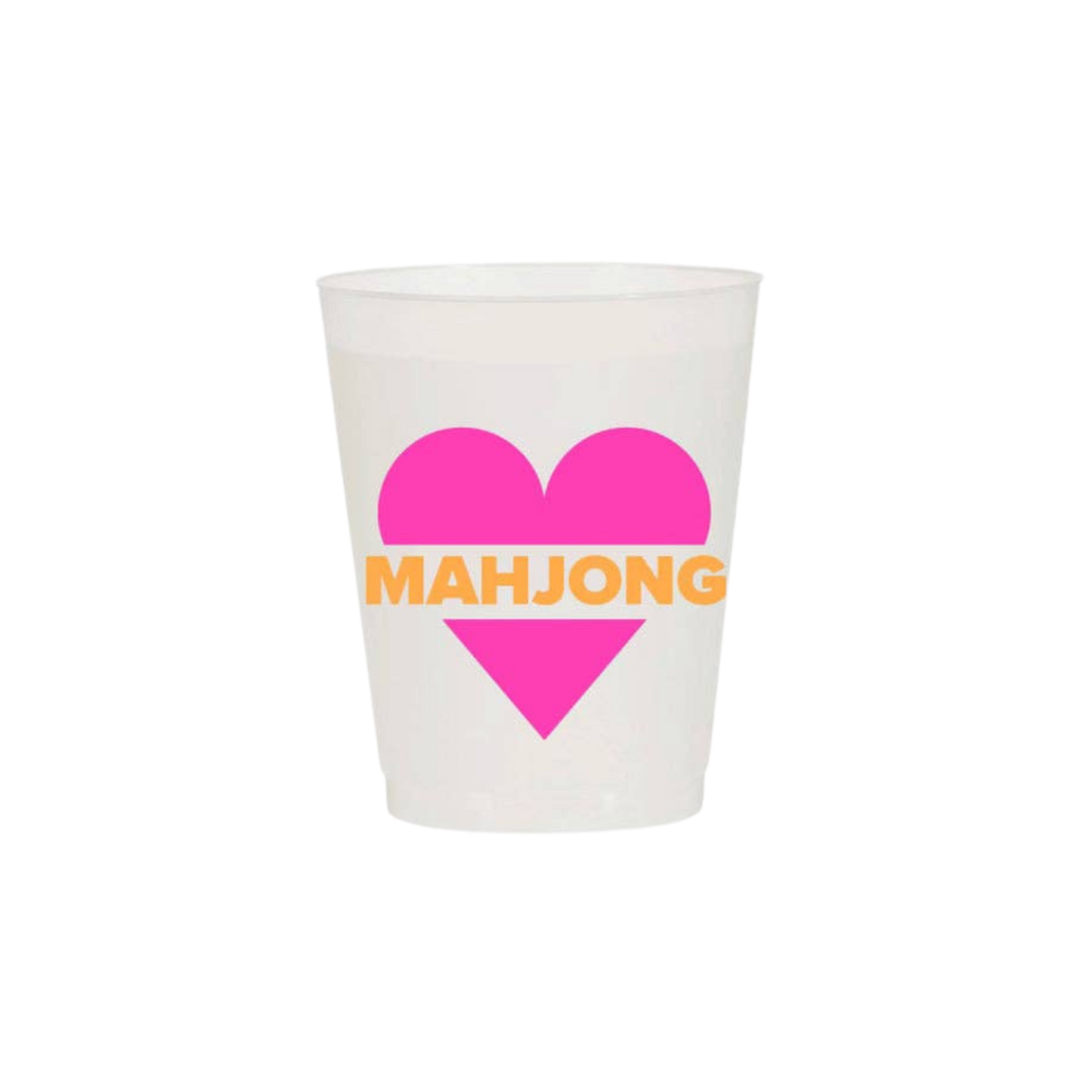 “Heart Mahjong" Frost Flex Cups