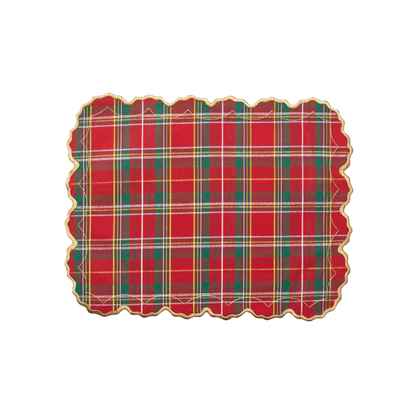 Holiday Threads Placemat in Red, Green & Gold