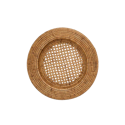 Honey Rattan Charger Set of 4