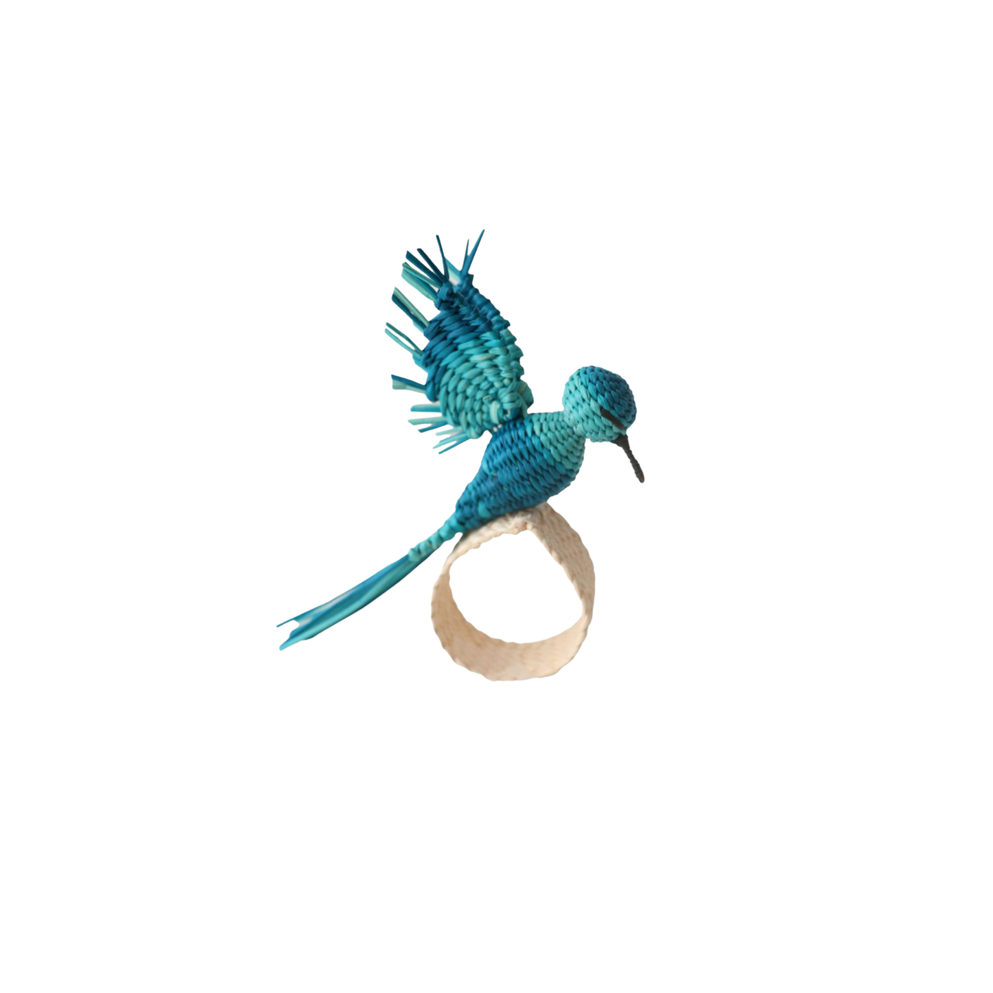 Hummingbird Napkin Ring-Blue