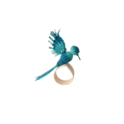 Hummingbird Napkin Ring-Blue