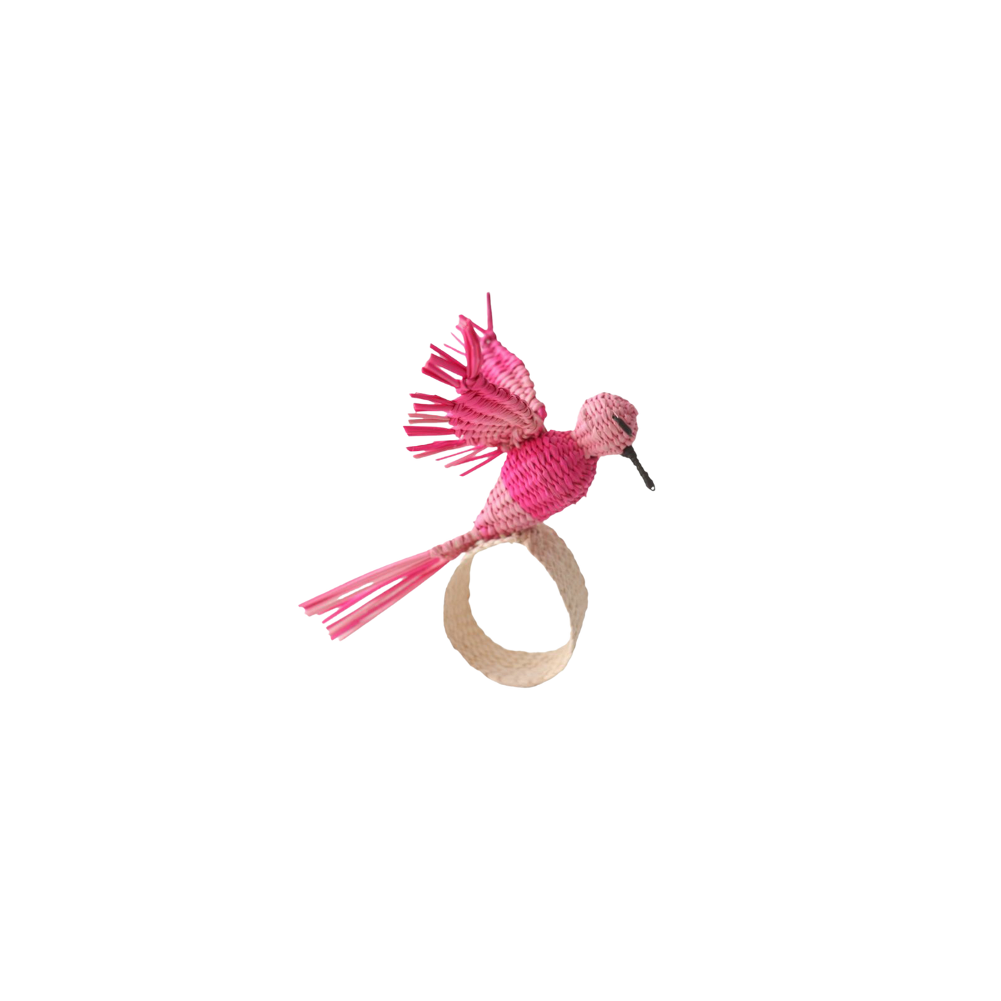 Hummingbird Napkin Ring- Hot Pink