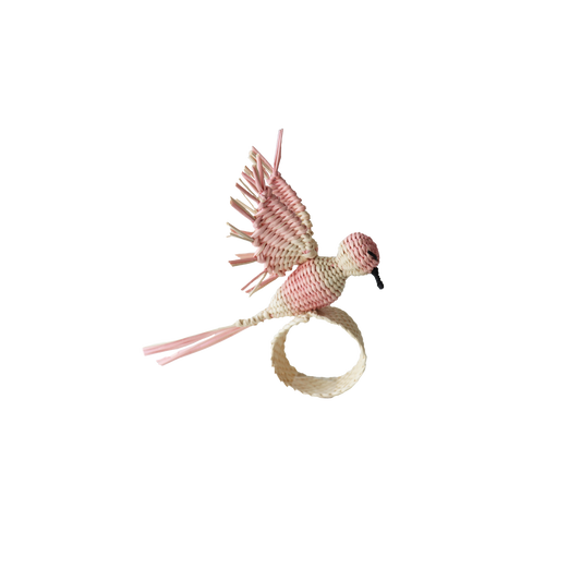 Hummingbird Napkin Ring- Pink