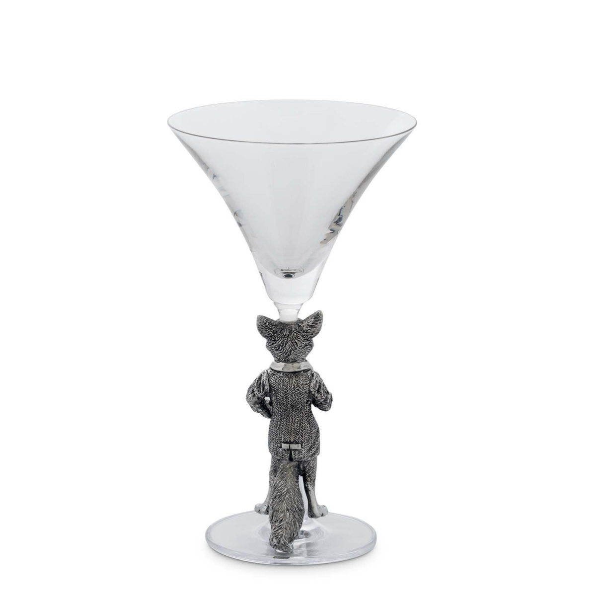 Hunting Dressed Fox Cocktail / Martini Glass - Set of 2