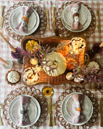 Gingham Tablecloth - Rosa