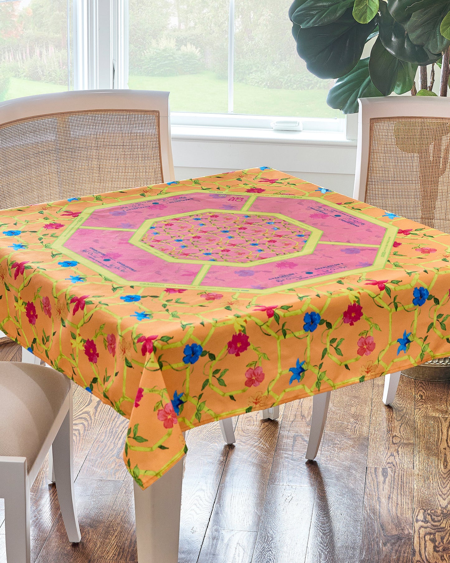 Bagua Blossom Mahjong Tablecloth