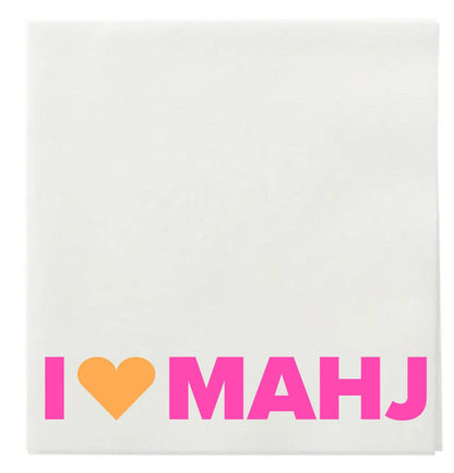 "I Heart Mahj" Cocktail Napkins