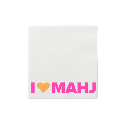 "I Heart Mahj" Cocktail Napkins