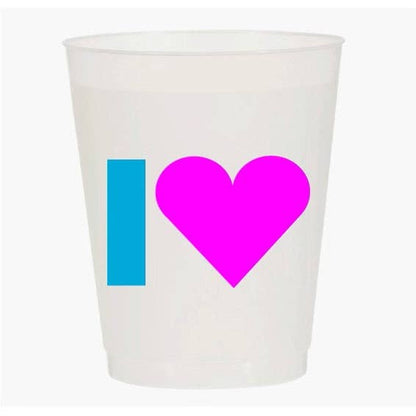 “I 💙 Mahj” Frost Flex Cups - Set of 10