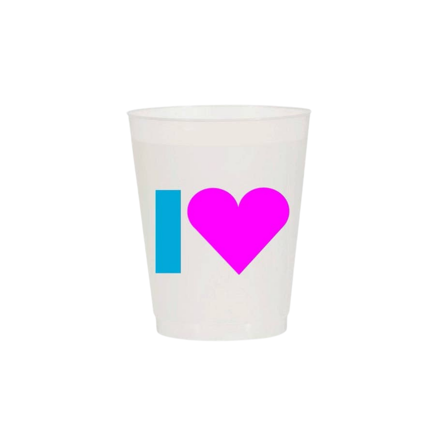 “I 💙 Mahj” Frost Flex Cups - Set of 10