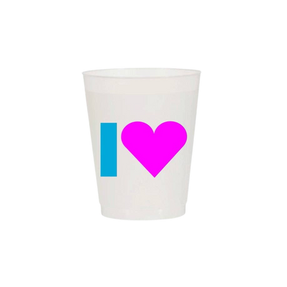 “I 💙 Mahj” Frost Flex Cups - Set of 10