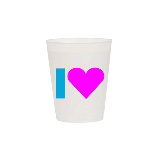 “I 💙 Mahj” Frost Flex Cups - Set of 10