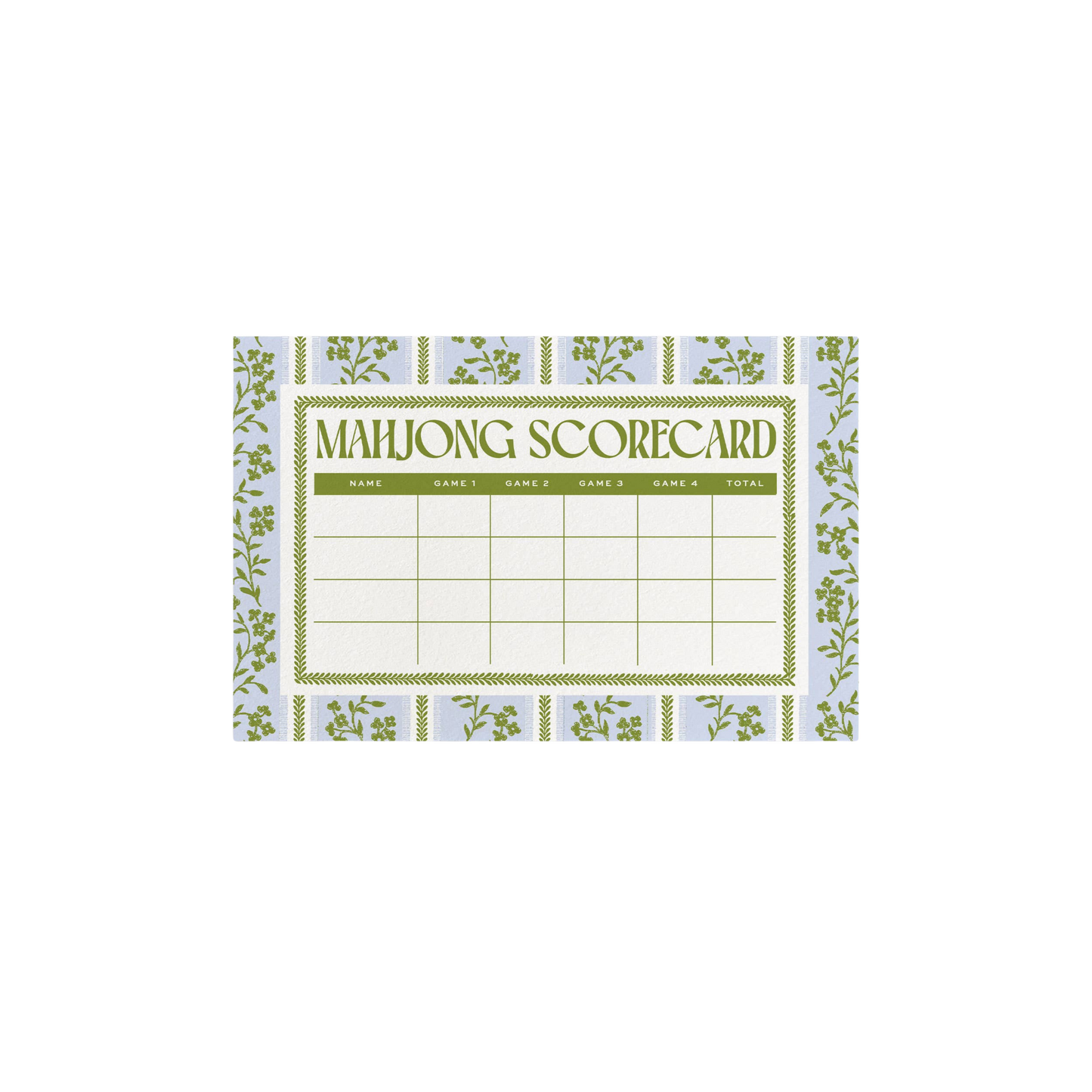 Imperial Gardens Mahjong Scoreboard Notepad