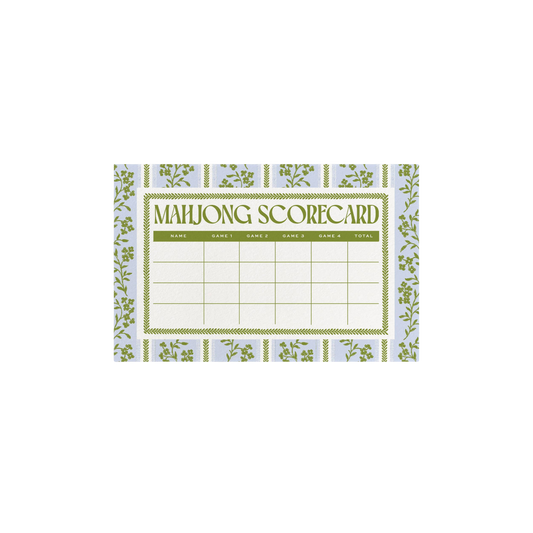Imperial Gardens Mahjong Scoreboard Notepad