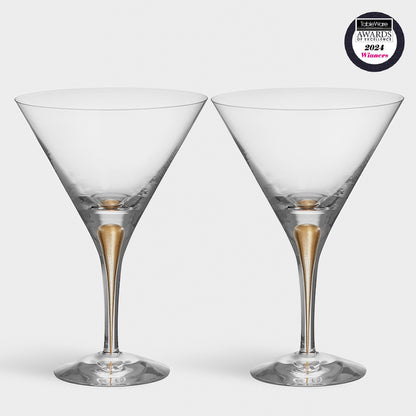 Intermezzo Gold Martini Set of 2