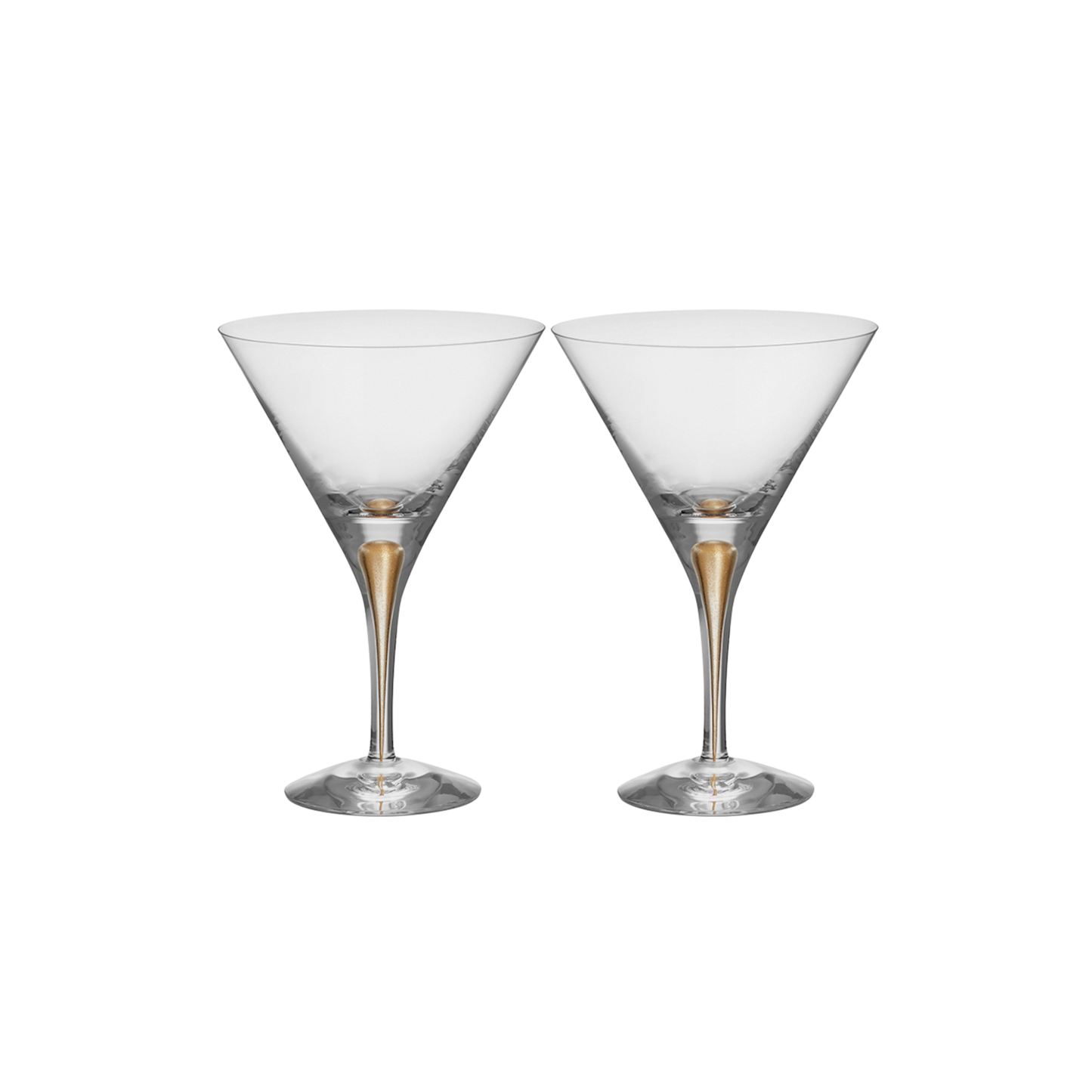 Intermezzo Gold Martini Set of 2