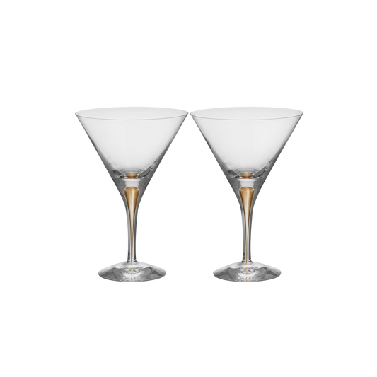 Intermezzo Gold Martini Set of 2