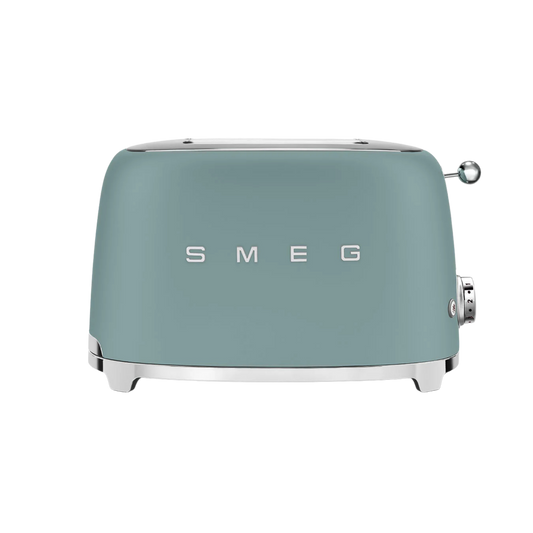 2-Slice Retro-Style Toaster - Jade Green Matte