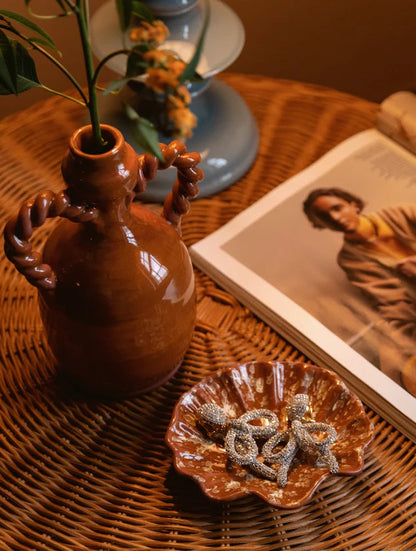 Jeanne Vase in Terracotta