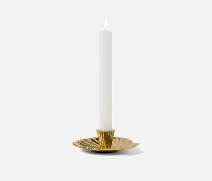 Jovie Polished Gold Candle Holder