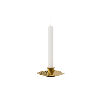 Jovie Polished Gold Candle Holder