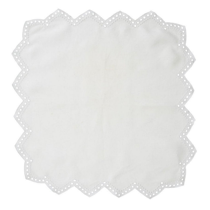 Tapestry Napkin in White - Set of 4