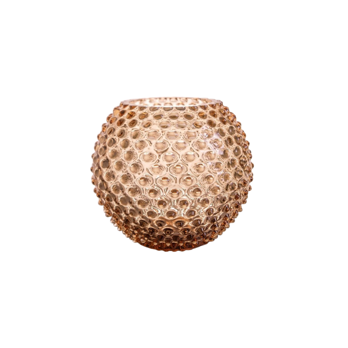 Bronze Hobnail Round Vase
