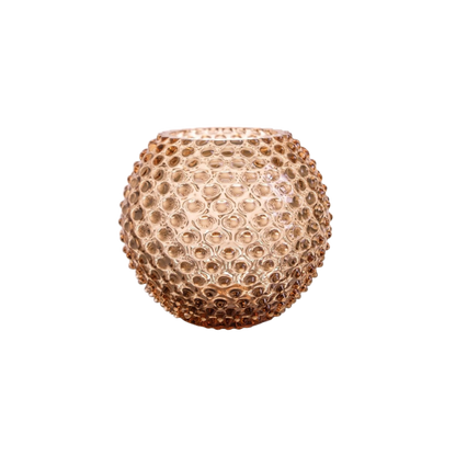 Bronze Hobnail Round Vase