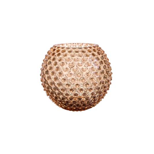 Bronze Hobnail Round Vase