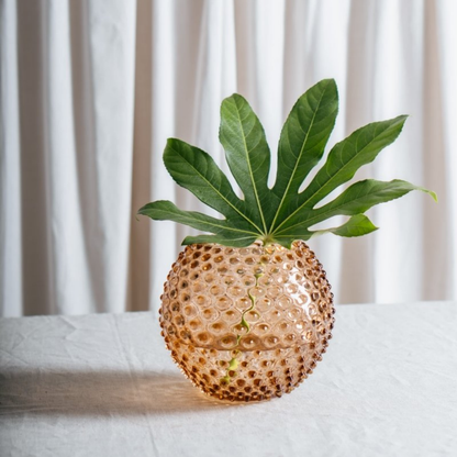 Bronze Hobnail Round Vase