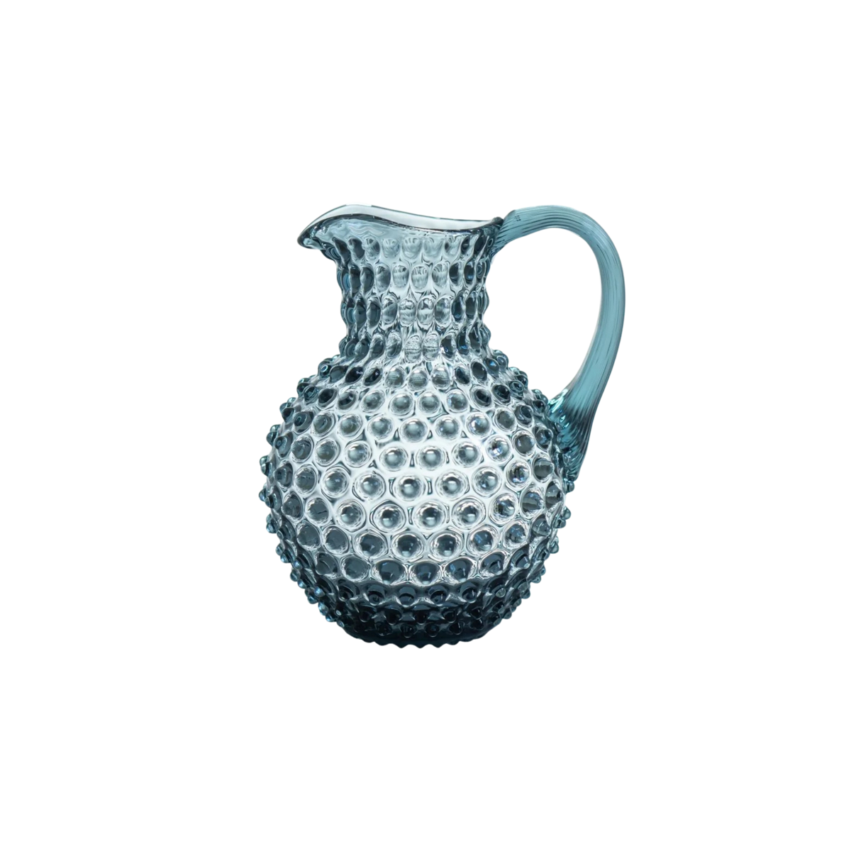 Misty Blue Hobnail Jug