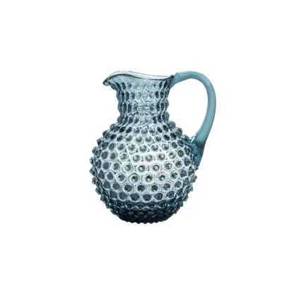 Misty Blue Hobnail Jug