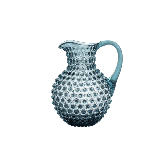 Misty Blue Hobnail Jug