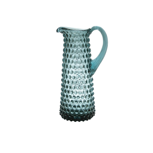 Misty Blue Hobnail Pitcher