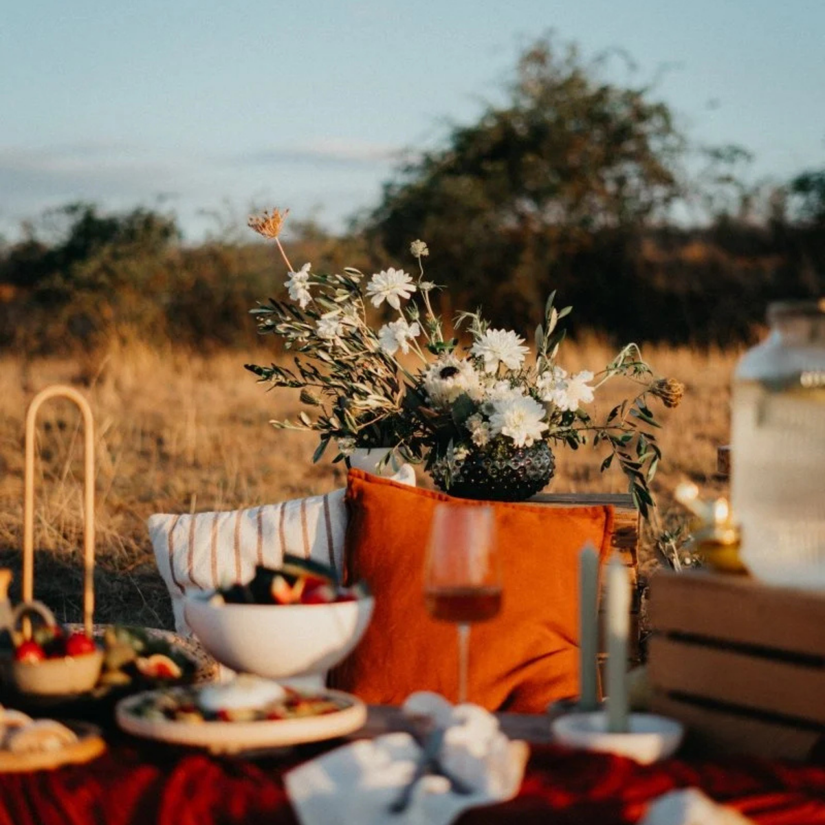 Olive Green Hobnail Bowl