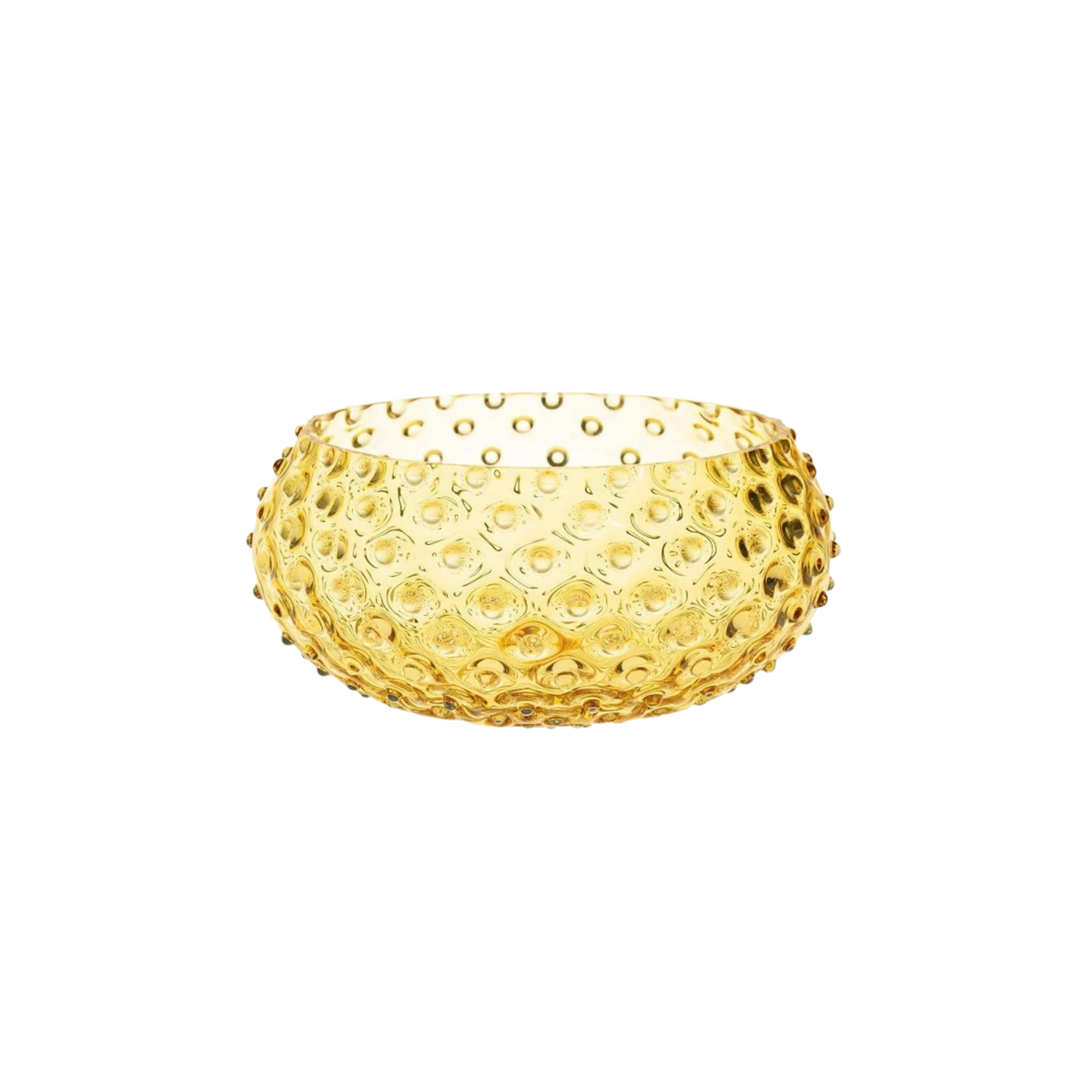 Underlay Amber Hobnail Bowl