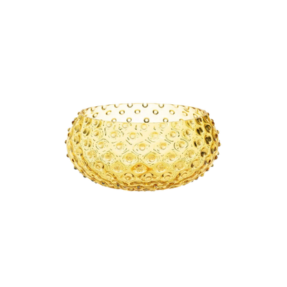 Underlay Amber Hobnail Bowl