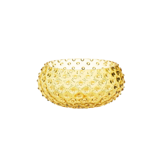 Underlay Amber Hobnail Bowl