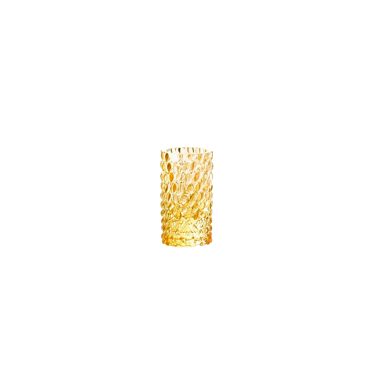 Underlay Amber Hobnail Bud Vase