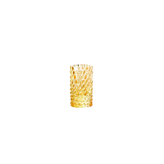 Underlay Amber Hobnail Bud Vase